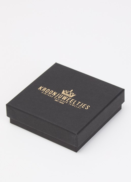 Kroonjuweeltjes Acanthe Blad broche verguld - detail 2 goud