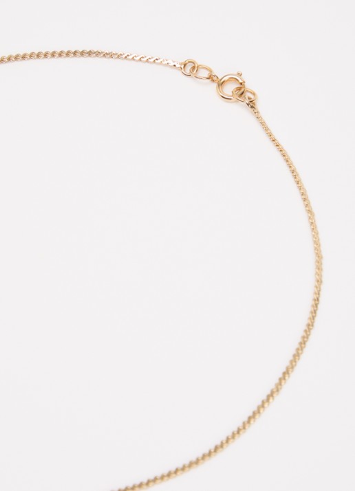 Kroonjuweeltjes Croissant ketting verguld - detail 2 goud