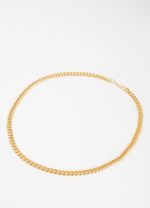 Kroonjuweeltjes Lido ketting verguld - detail goud