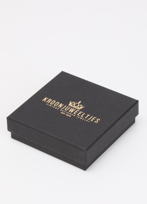 Kroonjuweeltjes Plume broche verguld - detail 2 goud