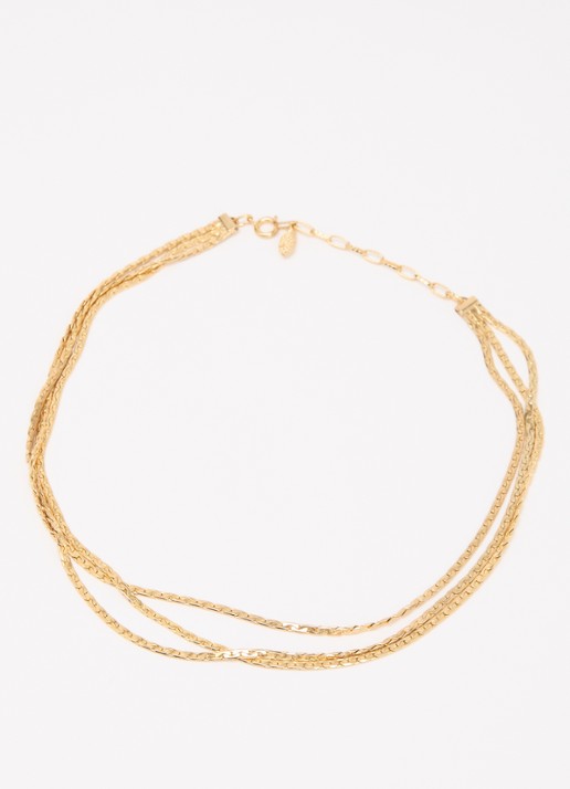Kroonjuweeltjes Ravello ketting verguld - detail goud