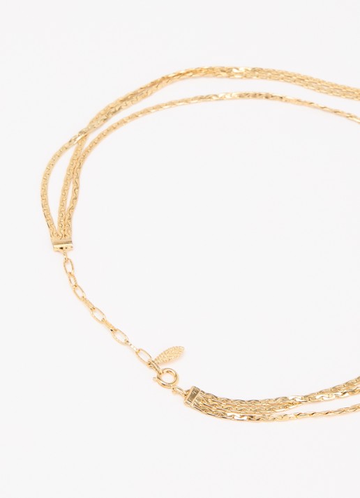 Kroonjuweeltjes Ravello ketting verguld - detail 2 goud