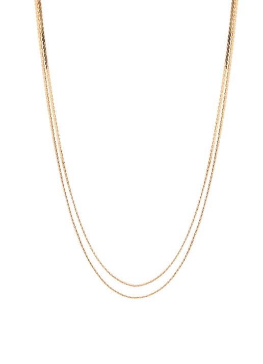 Kroonjuweeltjes Sanremo ketting verguld