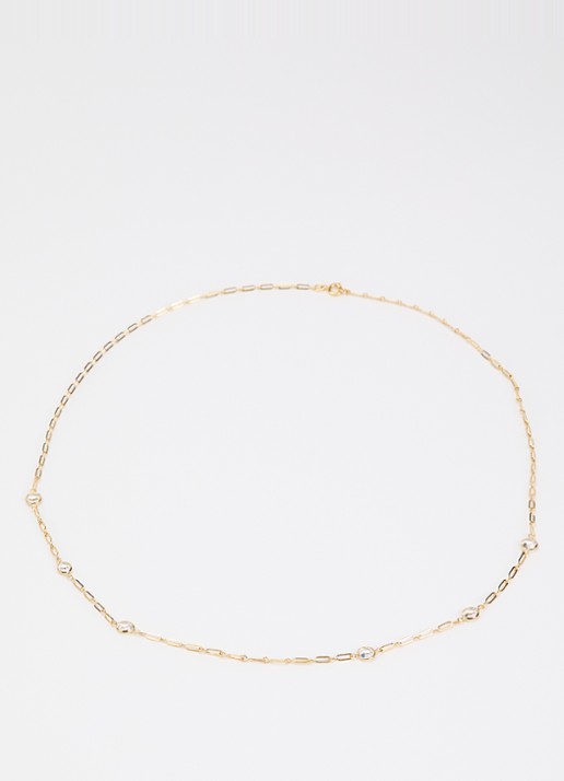 Kroonjuweeltjes Sautoir ketting verguld - detail goud