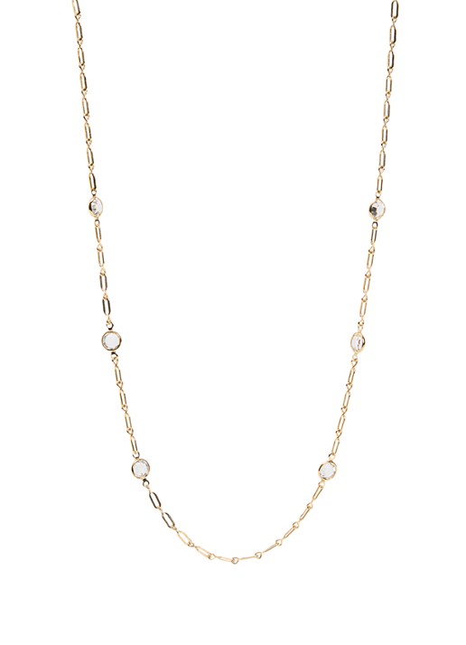 Kroonjuweeltjes Sautoir ketting verguld