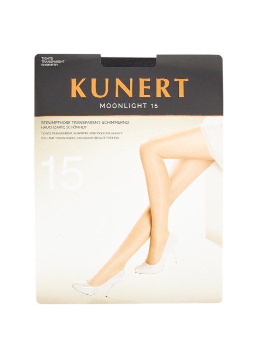 Kunert Moonlight panty in 15 denier black - voorkant 2 zwart