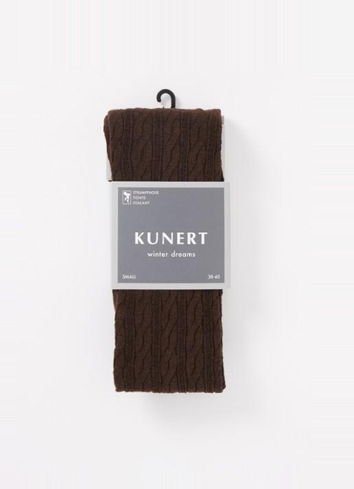 Kunert Winter Dreams maillot in wolblend - voorkant bruin