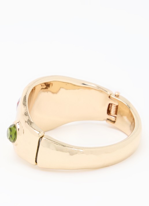Kurt Geiger Bangle met kristal  - detail goud