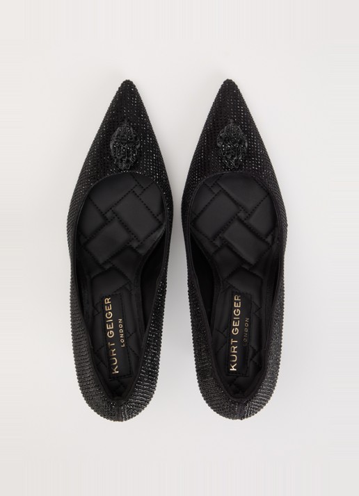 Kurt Geiger Belgravia Eagle Court pumps met strass - detail 3 zwart