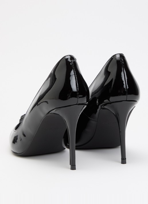 Kurt Geiger Belgravia pump met logo - achterkant 2 zwart