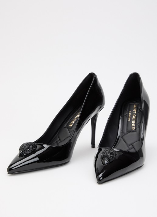Kurt Geiger Belgravia pump met logo - detail 3 zwart