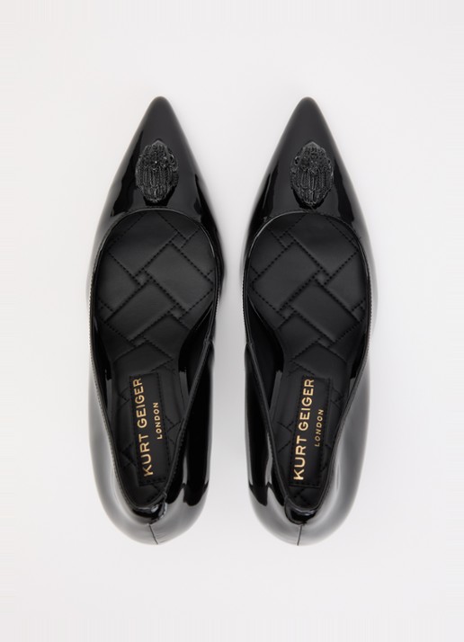 Kurt Geiger Belgravia pump met logo - detail 4 zwart
