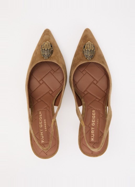 Kurt Geiger Belgravia pump met logo - detail 4 naturel