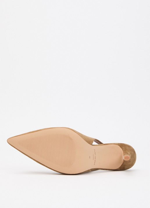 Kurt Geiger Belgravia pump met logo - detail 5 naturel