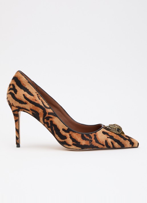 Kurt Geiger Belgravia pump met tijgerprint