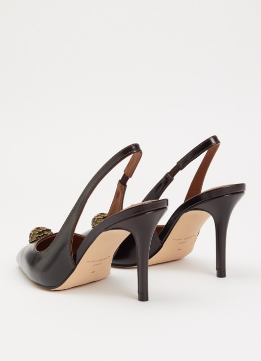 Kurt Geiger Belgravia slingback van leer - achterkant 4 bruin