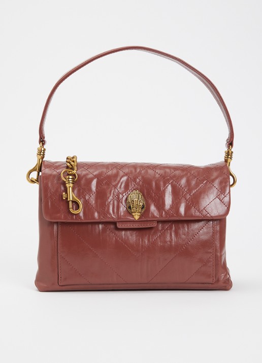 Kurt Geiger Celia schoudertas van leer met quilt patroon