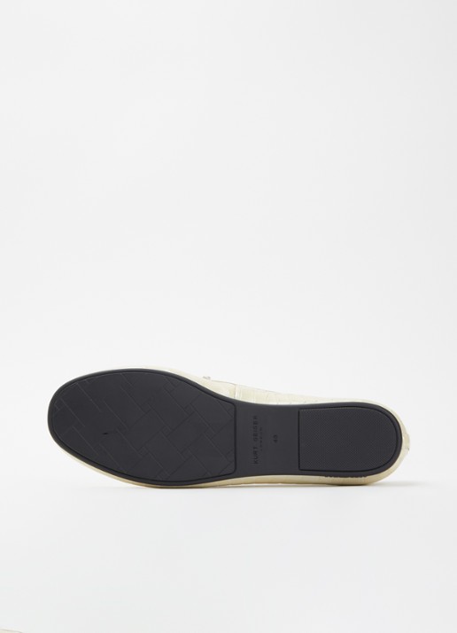 Kurt Geiger Chelsea mocassin van leer - detail 5 ivoor