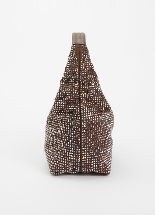 Kurt Geiger Chelsea Small handtas met strass - detail 4 bruin