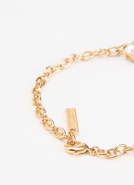 Kurt Geiger Christal Heart armband met kristal - detail 3 goud
