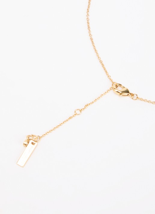 Kurt Geiger Crystal Heart ketting met kristal - detail 2 wit