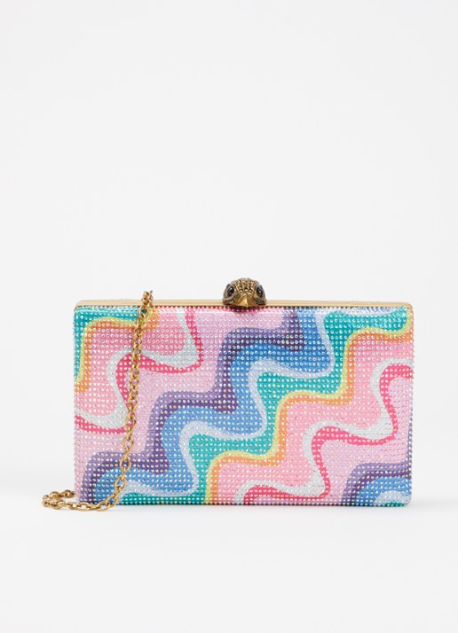 Kurt Geiger Crystal Kensington clutch met strass