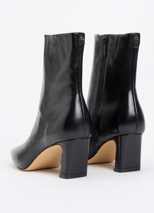 Kurt Geiger Eaton enkellaarsje van leer - achterkant zwart