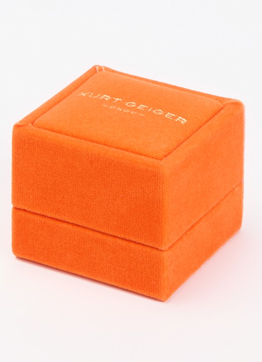 Kurt Geiger Emerald Dome ring met kristal - detail 2 goud