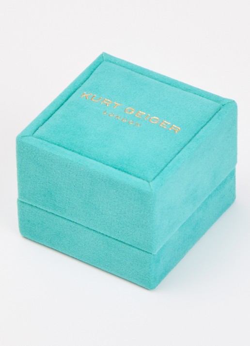 Kurt Geiger Eye Cocktail ring met kristal - detail 2 goud