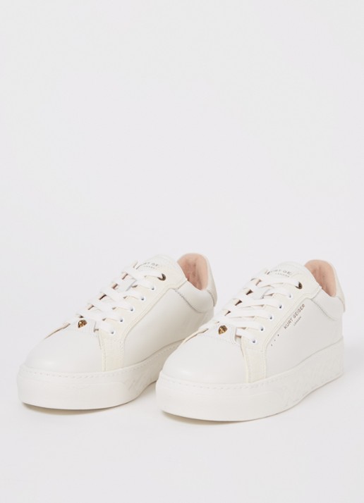 Kurt Geiger Kensington Cupsole sneaker van leer - detail 3 gebroken wit