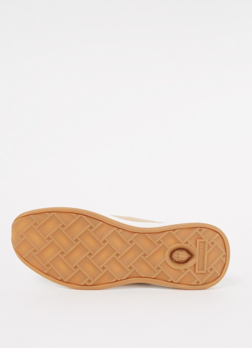 Kurt Geiger Kensington Knit sneaker met gebreid bovenwerk en suède details - detail 4 camel
