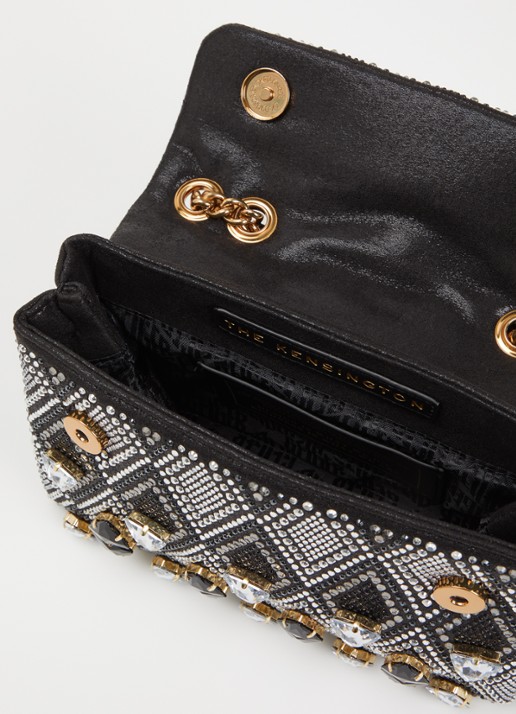 Kurt Geiger Kensington Medium schoudertas met verstelbare schouderriem - detail 2 zwart