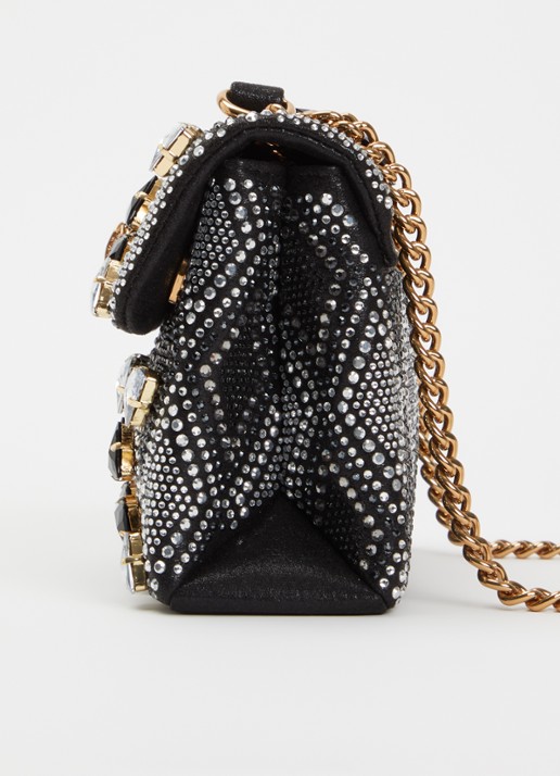 Kurt Geiger Kensington Medium schoudertas met verstelbare schouderriem - detail 3 zwart
