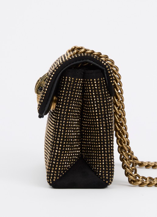 Kurt Geiger Kensington Mini schoudertas met strass - detail 2 brons