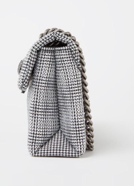 Kurt Geiger Kensington Mini schoudertas met strass - detail 3 zilver