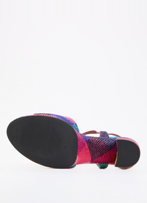 Kurt Geiger Kensington sandalette met strass  - detail 5 roze
