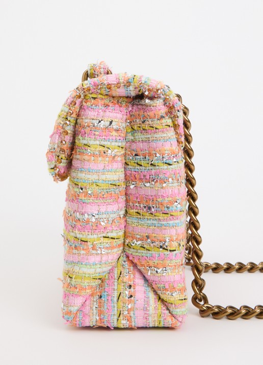 Kurt Geiger Kensington schoudertas met tweed-look - detail 6 roze