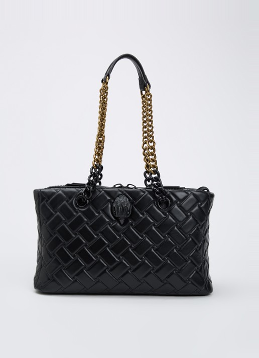 Kurt Geiger Kensington schoudertas van leer met quiltpatroon