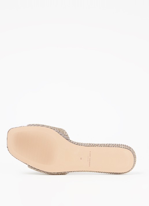Kurt Geiger Kensington slipper met strass - detail 5 beige