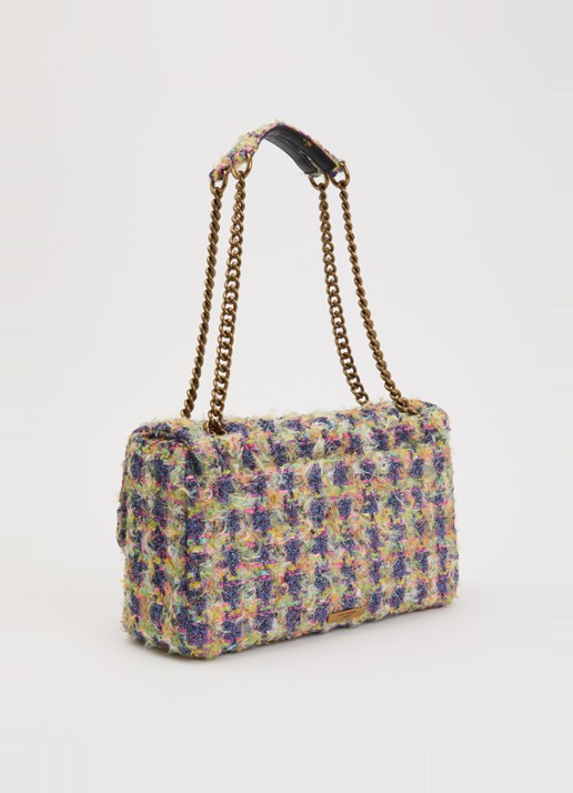 Kurt Geiger Kensington XXL schoudertas met tweed-look - achterkant 5 multicolor