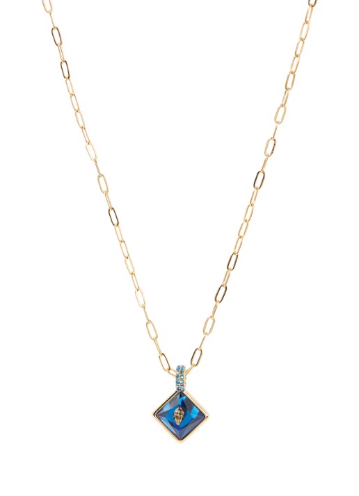 Kurt Geiger Ketting met hanger - voorkant blauw