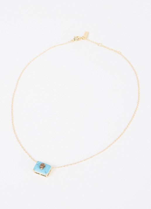 Kurt Geiger Ketting met hanger - detail turquoise