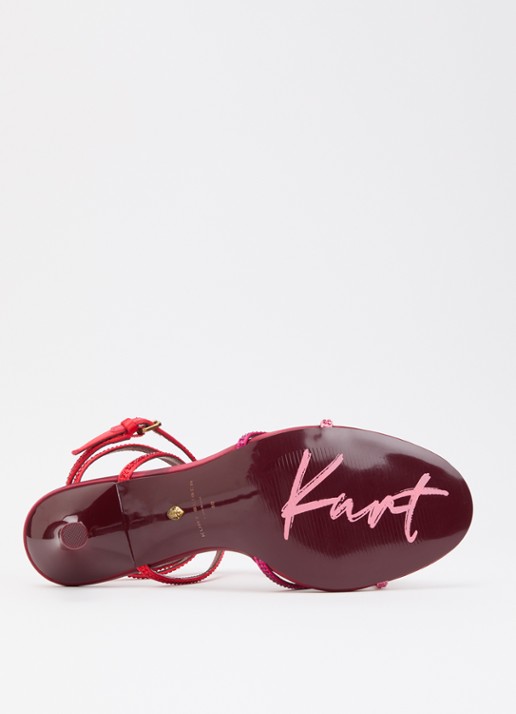 Kurt Geiger Kiss pump met strass - detail 5 rood
