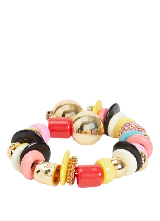 Kurt Geiger Kralenarmband met kristal - voorkant multicolor