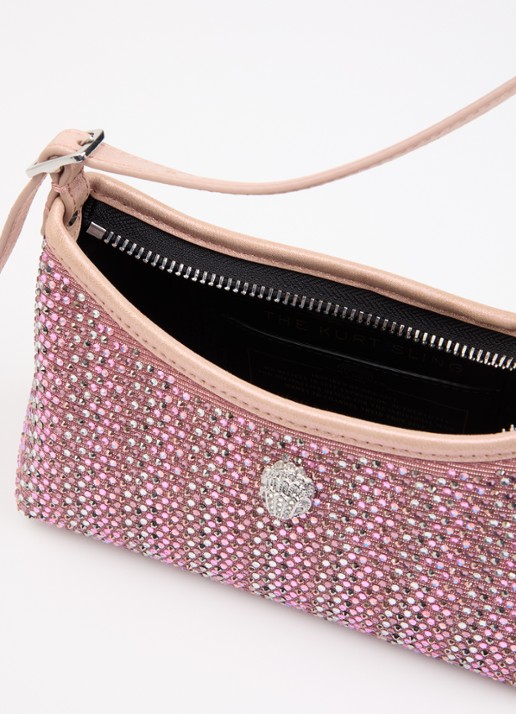 Kurt Geiger Kurt Sling schoudertas met strass en verstelbare schouderriem - detail 3 roze