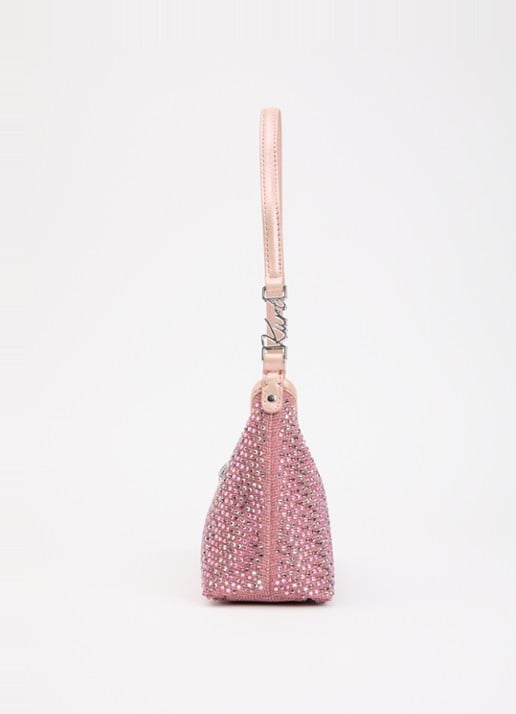 Kurt Geiger Kurt Sling schoudertas met strass en verstelbare schouderriem - detail 4 roze