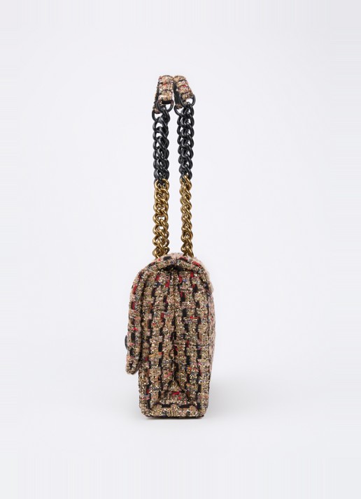Kurt Geiger Large Kensington schoudertas met tweed-look - detail 5 goud