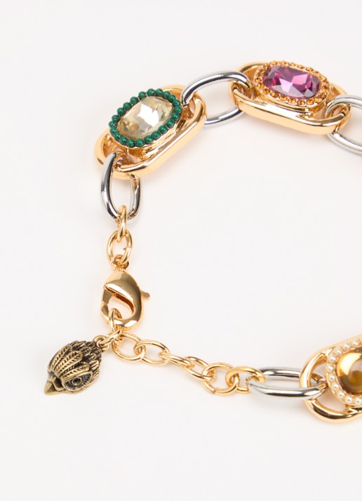 Kurt Geiger Large Sloane armband met kristal - detail goud