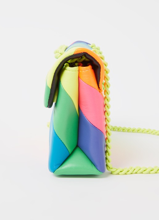Kurt Geiger Mini Kensington crossbodytas van leer - detail 2 multicolor