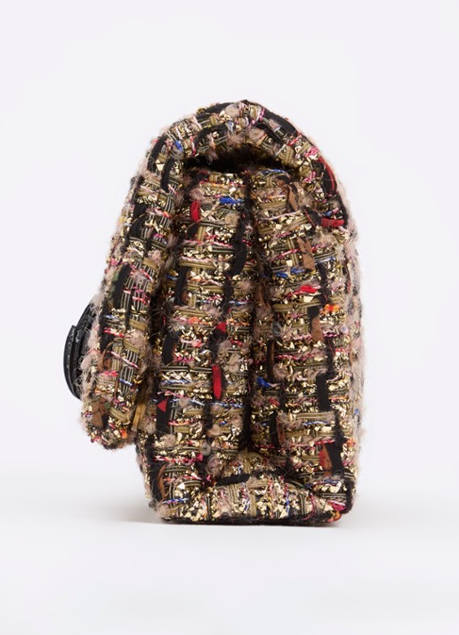 Kurt Geiger Mini Kensington Kurt crossbodytas met tweed-look - detail 2 goud